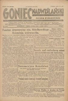 Goniec Nadwiślański: Głos Pomorski: Jedyne pismo poranne na Pomorzu, poświęcone sprawom Stanu Średniego 1928.12.01 R.4 Nr278
