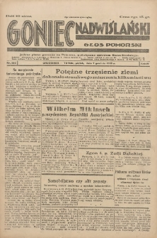 Goniec Nadwiślański: Głos Pomorski: Jedyne pismo poranne na Pomorzu, poświęcone sprawom Stanu Średniego 1928.12.07 R.4 Nr283