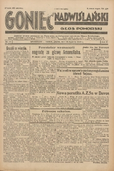 Goniec Nadwiślański: Głos Pomorski: Jedyne pismo poranne na Pomorzu, poświęcone sprawom Stanu Średniego 1929.01.18 R.5 Nr15