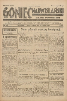Goniec Nadwiślański: Głos Pomorski: Jedyne pismo poranne na Pomorzu, poświęcone sprawom Stanu Średniego 1929.01.24 R.5 Nr20