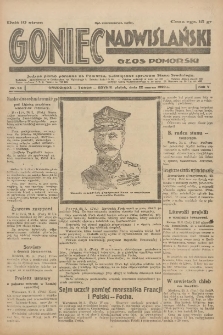 Goniec Nadwiślański: Głos Pomorski: Jedyne pismo poranne na Pomorzu, poświęcone sprawom Stanu Średniego 1929.03.22 R.5 Nr68