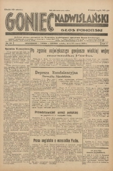 Goniec Nadwiślański: Głos Pomorski: Jedyne pismo poranne na Pomorzu, poświęcone sprawom Stanu Średniego 1929.03.23 R.5 Nr69
