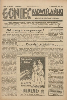 Goniec Nadwiślański: Głos Pomorski: Jedyne pismo poranne na Pomorzu, poświęcone sprawom Stanu Średniego 1929.04.21 R.5 Nr93