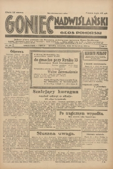 Goniec Nadwiślański: Głos Pomorski: Jedyne pismo poranne na Pomorzu, poświęcone sprawom Stanu Średniego 1929.04.25 R.5 Nr96