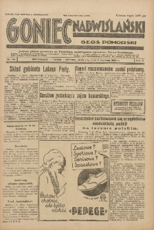 Goniec Nadwiślański: Głos Pomorski: Jedyne pismo poranne na Pomorzu, poświęcone sprawom Stanu Średniego 1929.06.08 R.5 Nr130