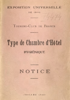 Type de chambre d'hôtel hygiénique: notice