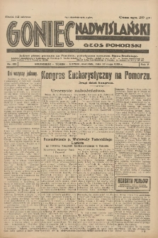 Goniec Nadwiślański: Głos Pomorski: Jedyne pismo poranne na Pomorzu, poświęcone sprawom Stanu Średniego 1929.05.30 R.5 Nr123
