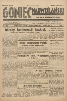 Goniec Nadwiślański: Głos Pomorski: Jedyne pismo poranne na Pomorzu, poświęcone sprawom Stanu Średniego 1929.08.09 R.5 Nr182