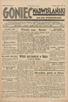 Goniec Nadwiślański: Głos Pomorski: Jedyne pismo poranne na Pomorzu, poświęcone sprawom Stanu Średniego 1929.08.14 R.5 Nr186