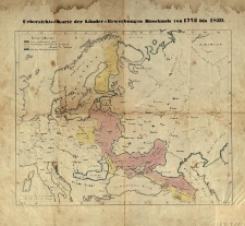 Uebersichts-Karte der Länder-Erwerbungen Russlands von 1772 bis 1829