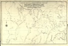 Sketch map of the south western portion of the colony of Queensland comprising the pastoral districts of Gregory North and South. Copmiled by R. H. Lawson