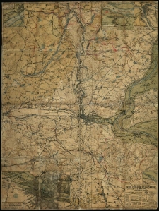 Mapa powiatu bydgoskiego w podziałce 1:100 000