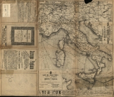 Carta della strade Ferrate, poste e navigatione del Regno d'Italia
