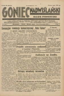 Goniec Nadwiślański: Głos Pomorski: Jedyne pismo poranne na Pomorzu, poświęcone sprawom Stanu Średniego 1929.09.20 R.5 Nr217