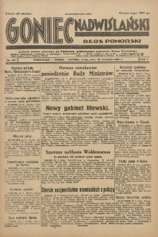 Goniec Nadwiślański: Głos Pomorski: Jedyne pismo poranne na Pomorzu, poświęcone sprawom Stanu Średniego 1929.09.25 R.5 Nr221