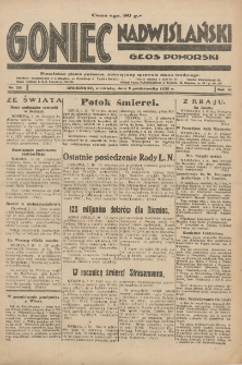 Goniec Nadwiślański: Głos Pomorski: Jedyne pismo poranne na Pomorzu, poświęcone sprawom Stanu Średniego 1929.10.05 R.5 Nr230