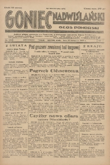 Goniec Nadwiślański: Głos Pomorski: Jedyne pismo poranne na Pomorzu, poświęcone sprawom Stanu Średniego 1929.11.27 R.5 Nr274