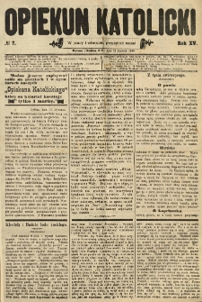 Opiekun Katolicki. 1888.01.25 R.15 nr7