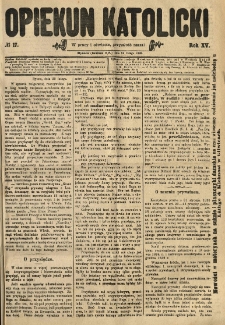 Opiekun Katolicki. 1888.02.29 R.15 nr17
