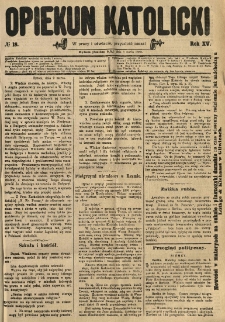 Opiekun Katolicki. 1888.03.03 R.15 nr18
