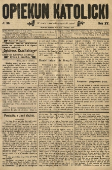 Opiekun Katolicki. 1888.04.07 R.15 nr28