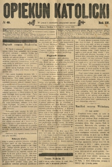 Opiekun Katolicki. 1888.06.23 R.15 nr49