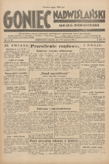 Goniec Nadwiślański: Głos Pomorski: Niezależne pismo poranne, poświęcone sprawom stanu średniego 1930.03.25 R.6 Nr70