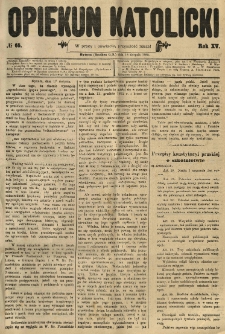 Opiekun Katolicki. 1888.08.18 R.15 nr65