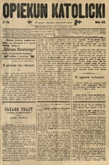 Opiekun Katolicki. 1888.10.03 R.15 nr78