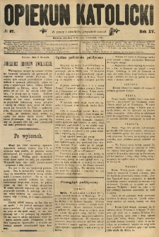 Opiekun Katolicki. 1888.11.03 R.15 nr87