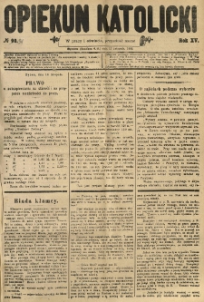 Opiekun Katolicki. 1888.11.17 R.15 nr91