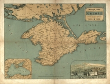 Nouvelle carte de la Crimee illustree d'une vue de Sebastopol et d'une carte de la Mer Noire pour servir à l'intelligence de la guerre