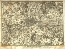 Carte de environs de Londres a 12 Milles de Rayon / par les C. C. Orgiazzi et Thuillier, fils.; la Lettre grav&eacute;e par Miller