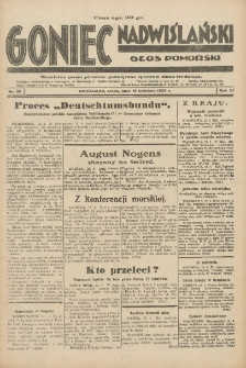 Goniec Nadwiślański: Głos Pomorski: Niezależne pismo poranne, poświęcone sprawom stanu średniego 1930.04.16 R.6 Nr89