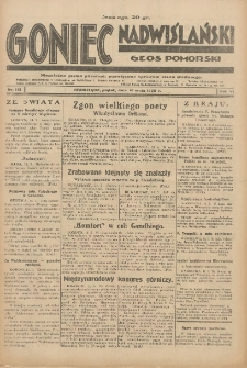 Goniec Nadwiślański: Głos Pomorski: Niezależne pismo poranne, poświęcone sprawom stanu średniego 1930.05.16 R.6 Nr113
