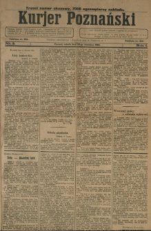 Kurier Poznański 1906.09.22 R.1 nr 3