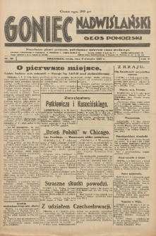 Goniec Nadwiślański: Głos Pomorski: Niezależne pismo poranne, poświęcone sprawom stanu średniego 1930.08.06 R.6 Nr180