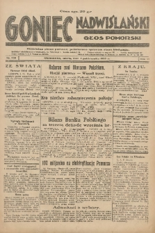 Goniec Nadwiślański: Głos Pomorski: Niezależne pismo poranne, poświęcone sprawom stanu średniego 1930.10.04 R.6 Nr230