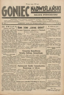 Goniec Nadwiślański: Głos Pomorski: Niezależne pismo poranne, poświęcone sprawom stanu średniego 1930.10.28 R.6 Nr250