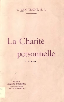 La Charité personnelle. Causerie.