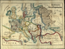 Europa aus der Vogelschau. Komische Karte vom Kriegsschauplatz