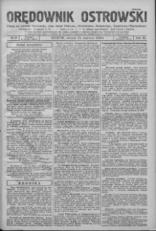 Orędownik Ostrowski: pismo na powiat Ostrowski oraz miast Ostrowa, Odolanowa, Sulmierzyc, Raszkowa i Skalmierzyc 1933.06.13 R.82 Nr47