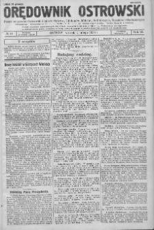Orędownik Ostrowski: pismo na powiat Ostrowski oraz miast Ostrowa, Odolanowa, Sulmierzyc, Raszkowa i Skalmierzyc 1936.02.04 R.85 Nr10