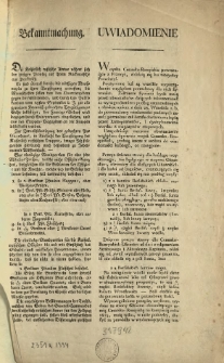 Uwiadomienie. Woyska Cesarsko-Rossyjskie powracające z Francyi...