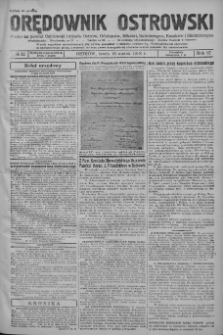 Orędownik Ostrowski: pismo na powiat ostrowski i miasto Ostrów, Odolanów, Mikstat, Sulmierzyce, Raszków i Skalmierzyce 1938.03.16 R.87 Nr32