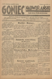 Goniec Nadwiślański: Głos Pomorski: Niezależne pismo poranne, poświęcone sprawom stanu średniego 1931.03.27 R.7 Nr71