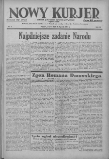 Nowy Kurjer: Dziennik poświęcony sprawom politycznym i społecznym 1939.01.03 R.50 Nr2
