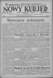 Nowy Kurjer: Dziennik poświęcony sprawom politycznym i społecznym 1939.01.12 R.50 Nr9