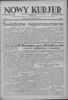 Nowy Kurjer: Dziennik poświęcony sprawom politycznym i społecznym 1939.01.13 R.50 Nr10