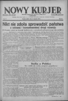Nowy Kurjer: Dziennik poświęcony sprawom politycznym i społecznym 1939.01.14 R.50 Nr11